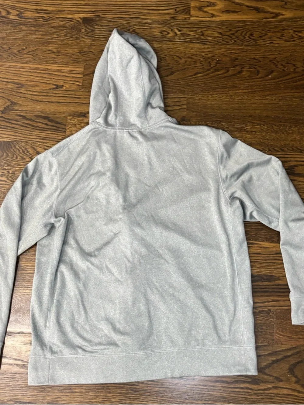 Nike Therma-Fit Men's Gray Fleece Full Zip Hoodie Hooded Pockets Long Sleeve L - Picture 4 of 5